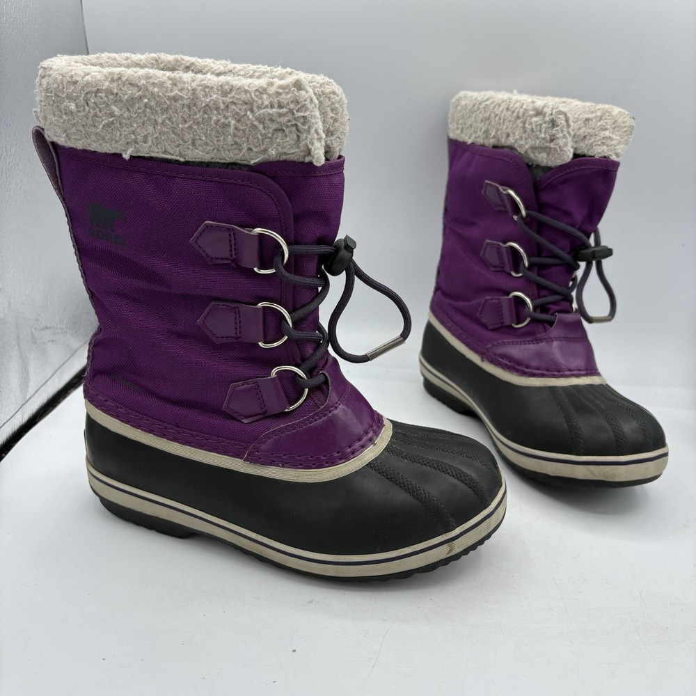 Sorel Boots‎ Youth Girls Size 3 Yoot Pac Insulated Winter Snow Purple Kid Child